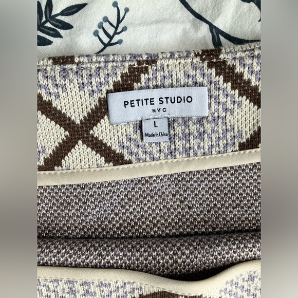 Petite Studio NYC Riley Skirt in Blue Plaid - Picture 3 of 6